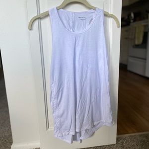 Athleta open back/tie back tank top in white. Size small, gently worn